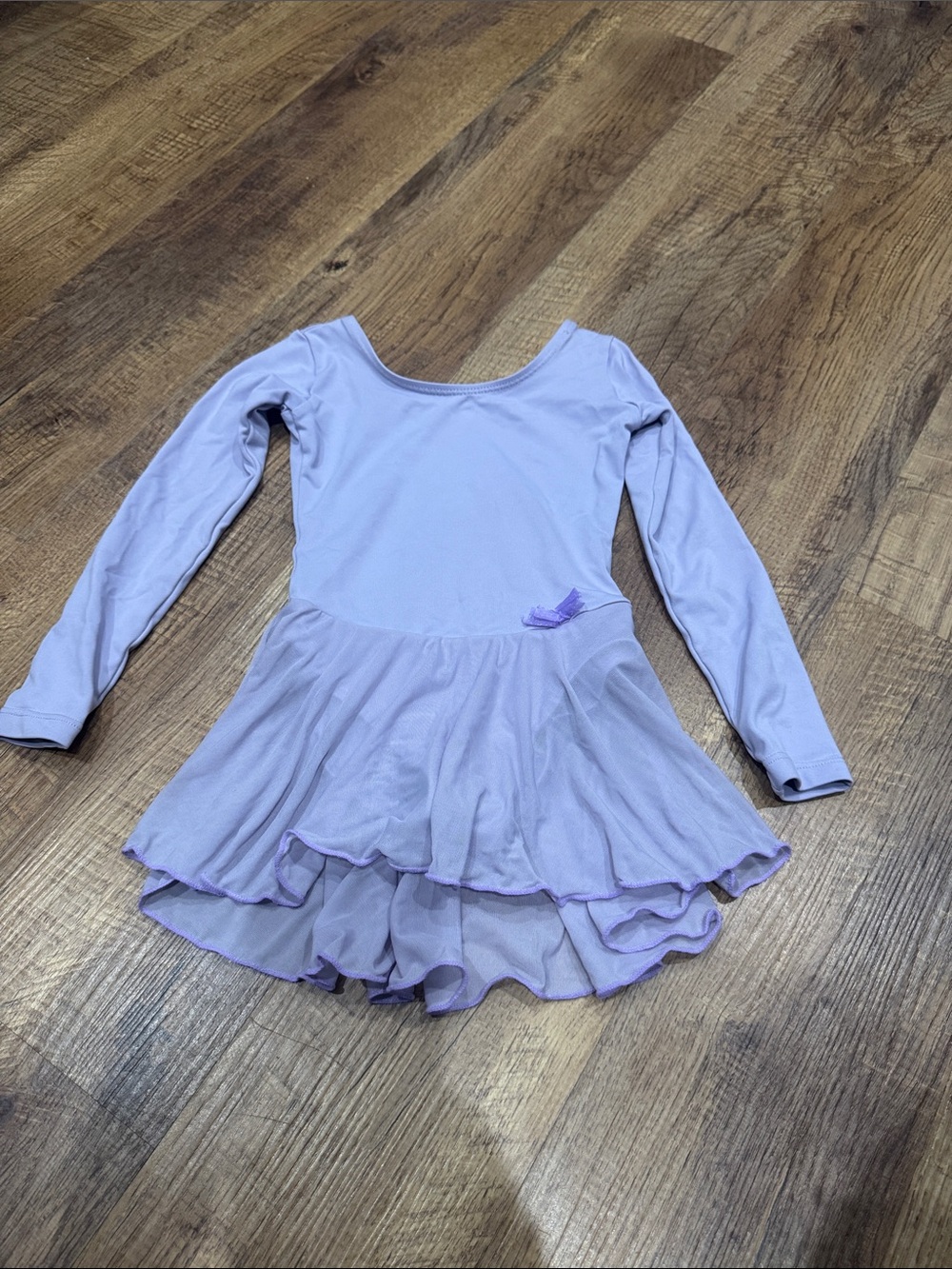 Girls' Lavender Long-Sleeve Ballet Dress